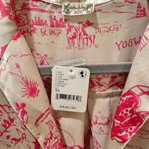 Free People Pajama top NWT. Top only. Very oversized. Size XS